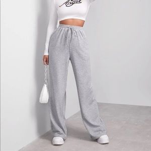 XS Drawstring Sweatpants Light Grey